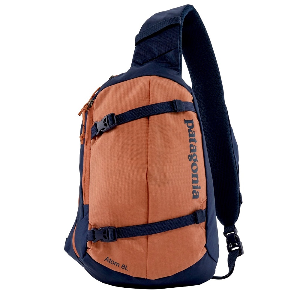 Patagonia Orange and Navy Backpack